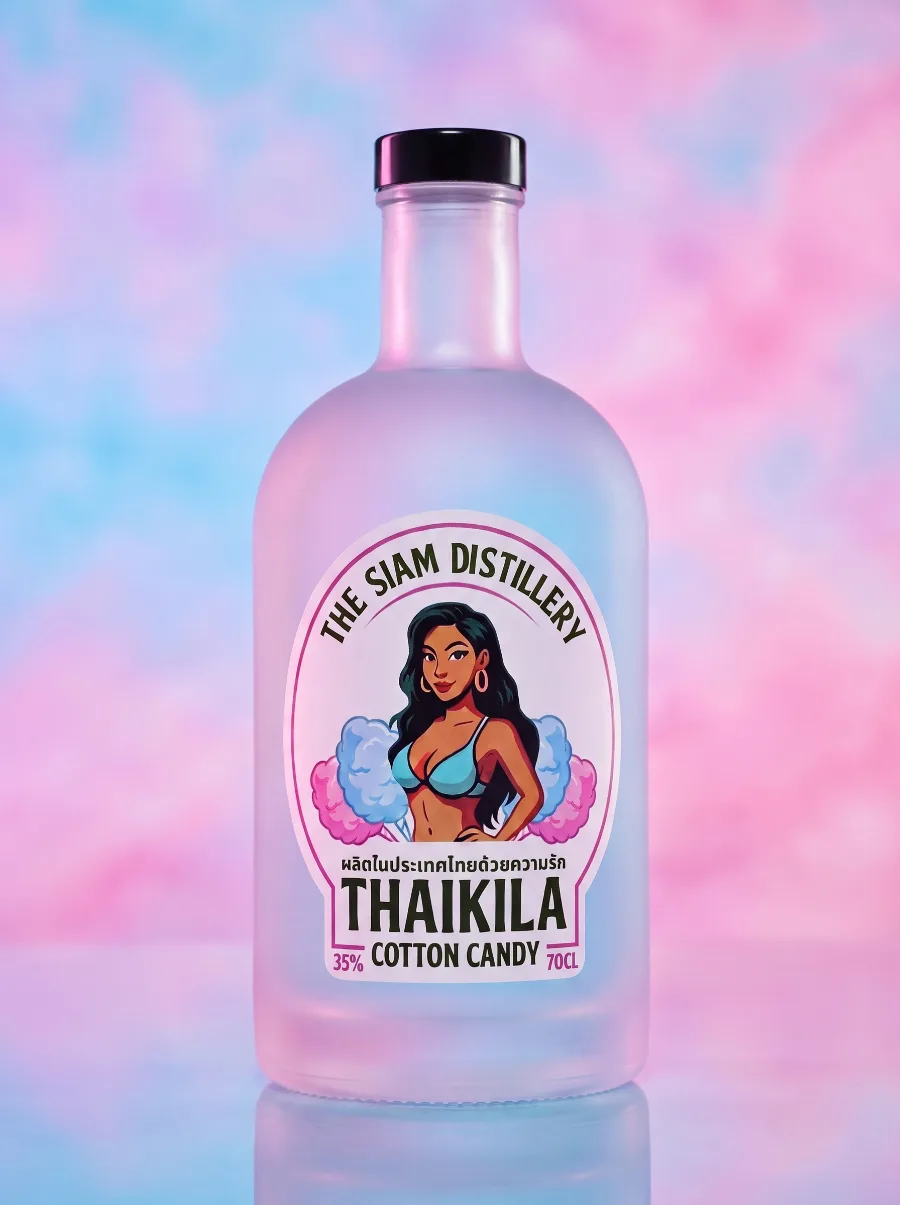 Thaikila Cotton Candy frosted bottle